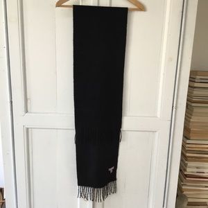 Black Unisex Cashmere Scarf